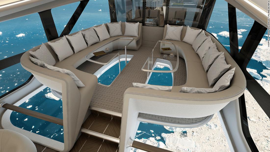 Journey to the North Pole on board an expensive airship