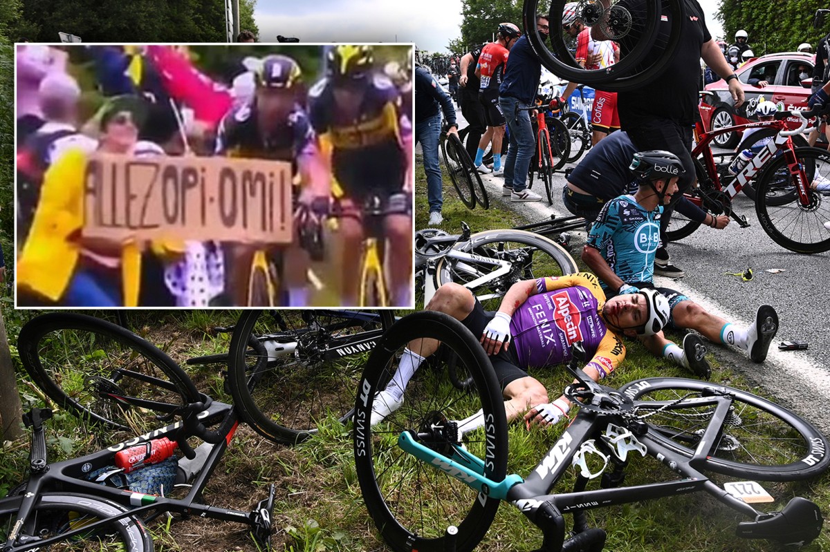 French police arrest woman about Tour de France crash